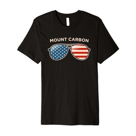 Mount Carbon, PA Vintage US Flag Sunglasses Premium T-Shirt
