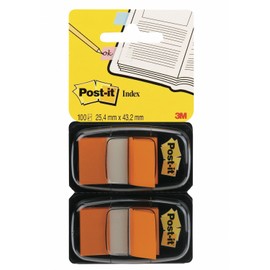 Post-it Index Flags - Dual Pack 25mm - Orange (50 Flags x 2),680-O2EU