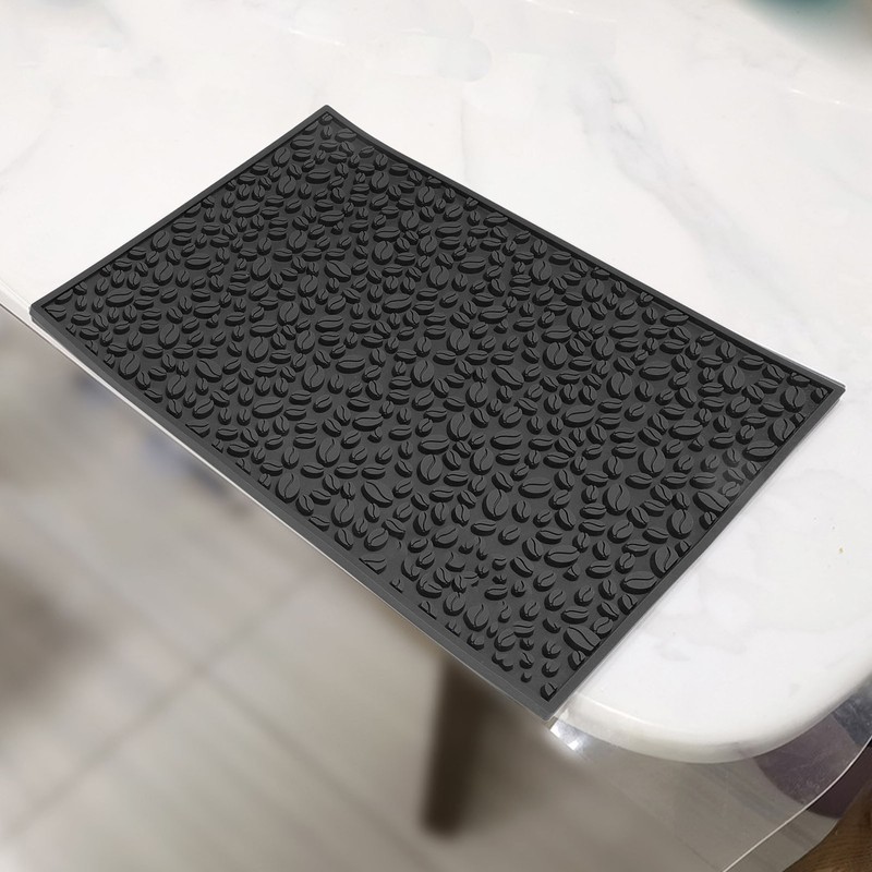 Non Slip Cup Mat Coffee Bean Design Desktop Bar Counter