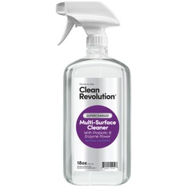 Clean Revolution SuperCharged Multi Surface Cleaner Refill Supply, Non-Toxic, Eco-Friendly & Plant-Based, Ready to Use, Seaside Lavender, 18 oz (Pack of 1)