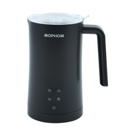 MOPHOM Milk Frother, 4 in 1 Electric Milk Steamer,11.84oz/350ml Automatic Warm and Cold Foam frother for Coffee, Latte, Macchiato, Cappuccino, Hot Chocolate,From the Makers of Mophom 400W,Black