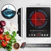 GIHETKUT Electric Cooktop Single Burner, 1800W Electric Stove Top with