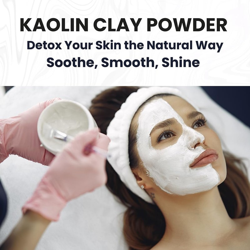 Kaolin Clay Powder 114 g for Face, Skin Care, Soap