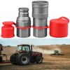 3/8" Flat Face Hydraulic Quick Connect Couplers/Couplings with Dust Caps,Hydraulic