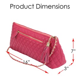 Primeware Luxury Wine Tote Travel Bag/Genuine Leather/Insulated Wine Bag Cross Body Carrier/Insulated Lining with Easy to Carry Shoulder Strap/Corkscrew Included/Great Gift (Pink)