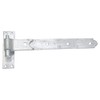 Merriway BH07130 Straight Flat Hinge with Hook and Strap Zinc