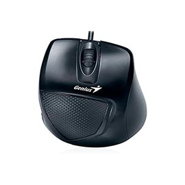 Genius DX-150 Black Optical Maus USB 1000 DPI schwarz 3 Tasten Scroll-Maus ergonomisch Fuer Rechtshaender
