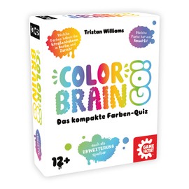 Game Factory Brain Go, the Compact Color Contest, extension, Question Game for 2 to 6 Players, 12 years and older, Medium (646294), German language