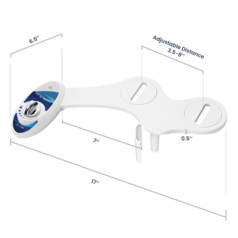 LUXE Bidet NEO 110 - Single Nozzle, Non-Electric Bidet Attachment