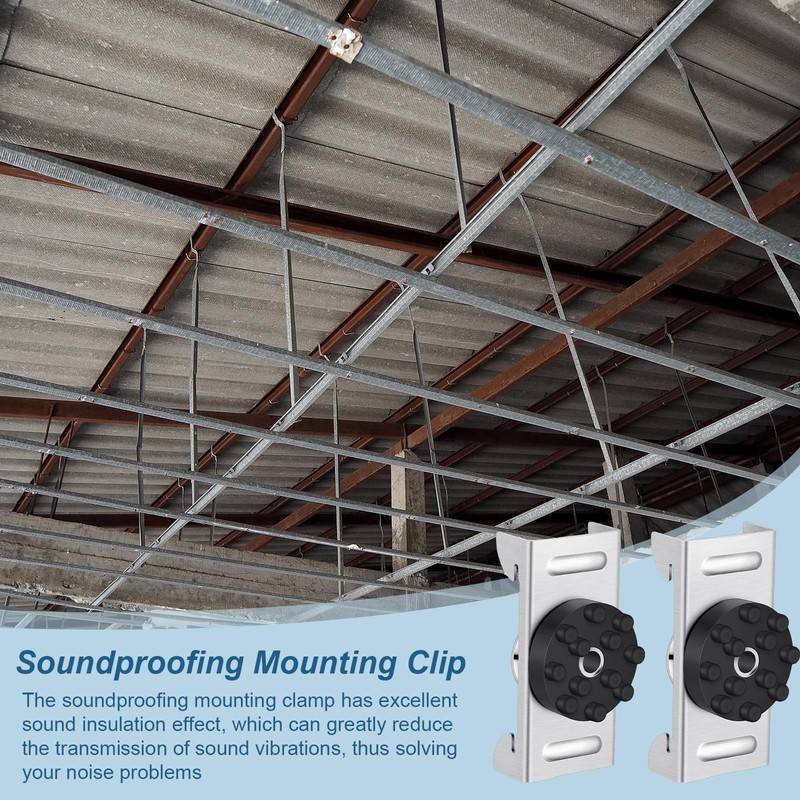 Innconee 10 Pack Soundproofing Sound Isolation Clips Ceiling Soundproofing Mounting