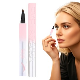 Eyebrow Makeup Pen | Long-Lasting Makeup 4-Tip Pen for Eyebrow | Women Everyday Cosmetics Mother Girlfriend Wife Use Brow Definer for Travel, Dating
