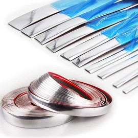 16Ft Chrome Silver Automotive Car Exterior and Interior Molding Trim Universal Bumper Window Door Body Side Decorative Strip Scratch-Proof (1-3/16 inch (30mm))