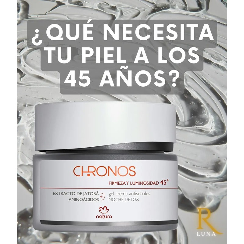 Chronos Gel-Crema Antiseñales Nocturno, Firmeza y Luminosidad