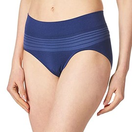 Warner's Women's No Pinching No Problems Dig-Free Comfort Waist Smooth and Seamless Hipster RU0501P, Navy Ink, Medium