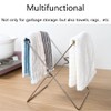 SEIWEI 1Pcs Stainless Steel Garbage Bag Hanging Rack Foldable Garbage
