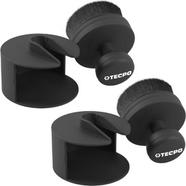 TECPO 2 x Tyre Shine Applicator Brush, Ultra Fine Bristles, Precise Application, Compact & Versatile, Ergonomic, Suitable for Tyre & Interior Care, for Detailed Application of Care Products