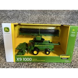 Ertl 2022 ERTL 1:64 John Deere X9 1000 Wheeled COMBINE w/BOTH HEADS REPLICA NEW!!