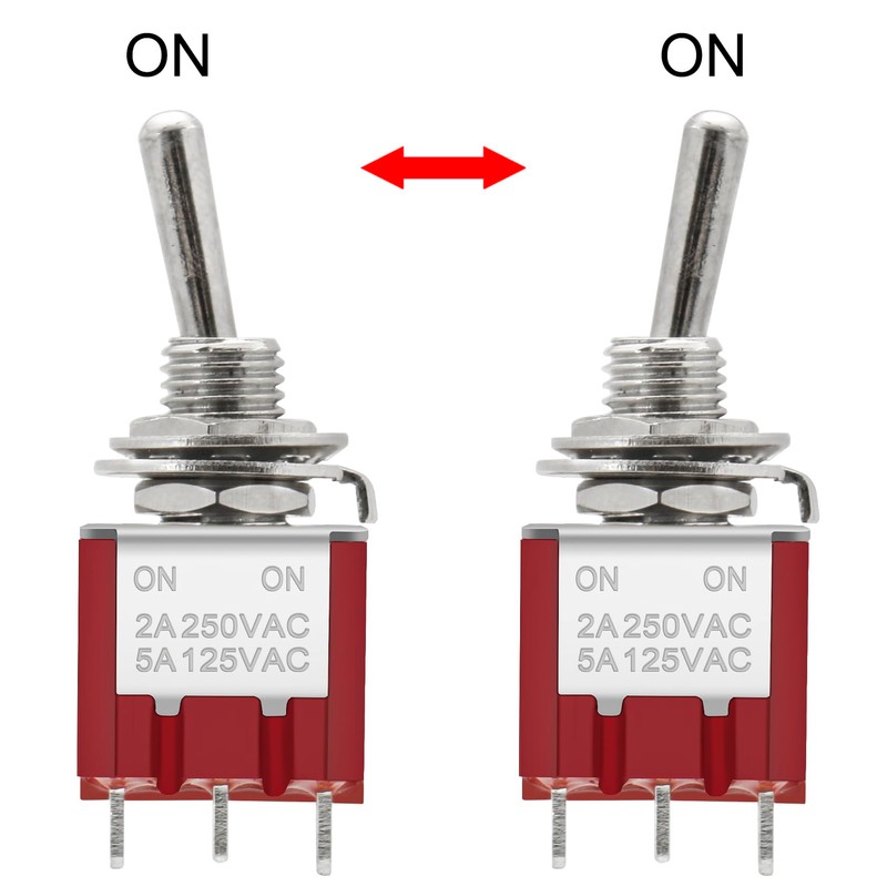Heschen Miniature Toggle Switch, MTS-402, ON/ON, 4PDT 12 Pins, 2A
