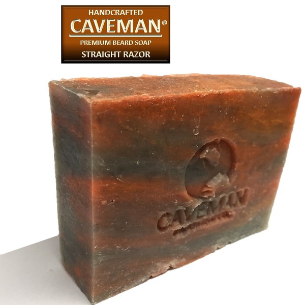 Caveman Original Handcrafted Beard and Body Soap Straight Razor