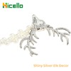 Hicello Silver Elk Curtain Tiebacks, Pair of Pearl Stretch Tie