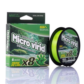 SOLOKING X8 Braided Fishing Line 109/165Yards Freshwater Saltwater PE Line for Fishing 12LB-40LB Super Smooth Multifilamemement (Green-100m/109Yard, 3.0# 40LB 0.285mm)