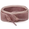 WEGOODZF Satin Ribbon Shoe Laces: 2cm Brown Pink Flat Snow