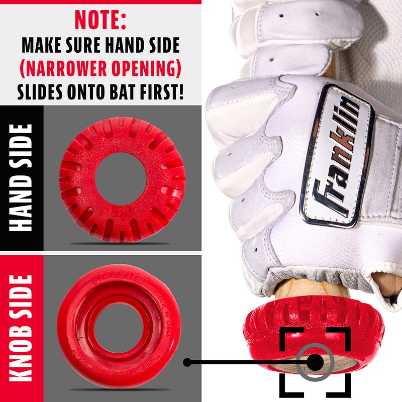 Franklin Sports Baseball Bat Grip Knob - Gator Grip Bat