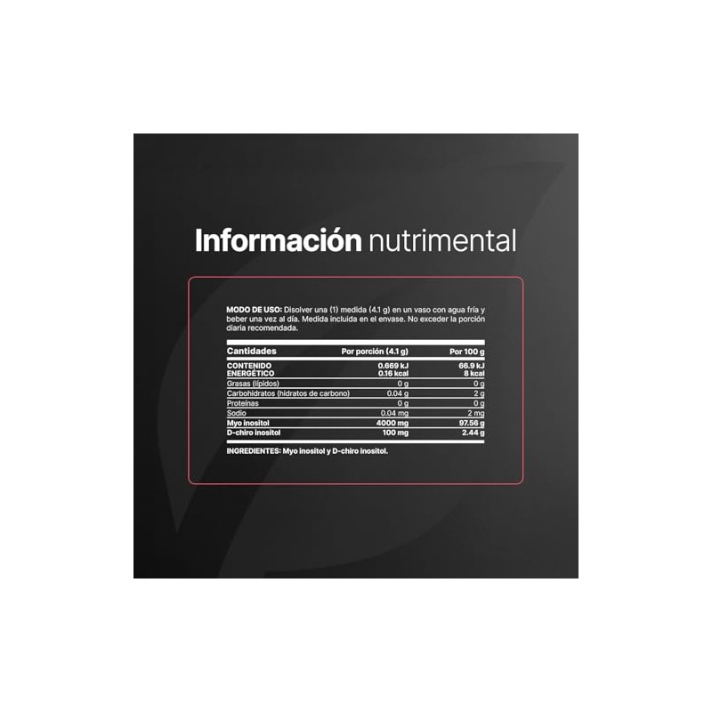 Myo y D-Chiro Inositol 120 días de consumo. Mezcla de