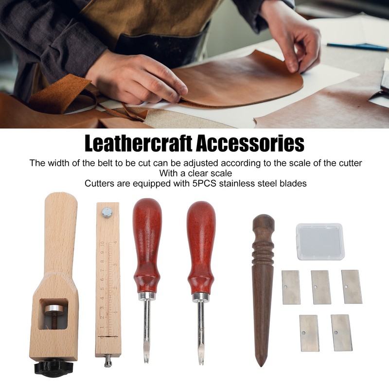 Leather Strap Cutter Adjustable Leather Strip Craft Cutting Tool with