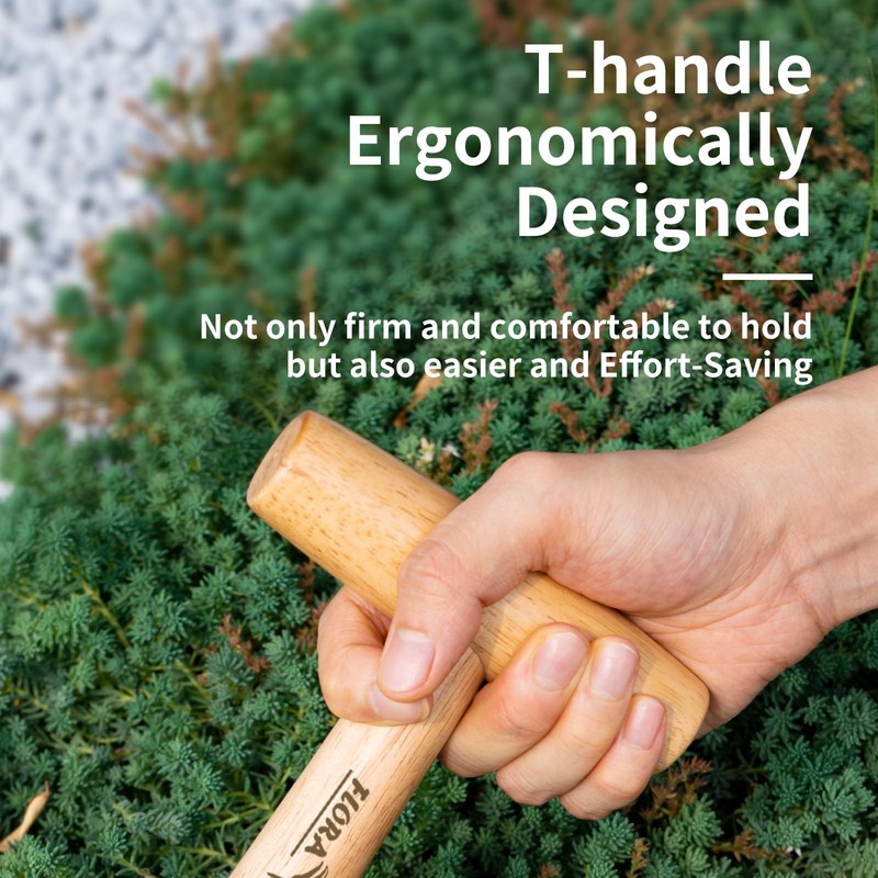 FLORA GUARD Planting Wood Traditional Garden Tools Hand Dibber Light