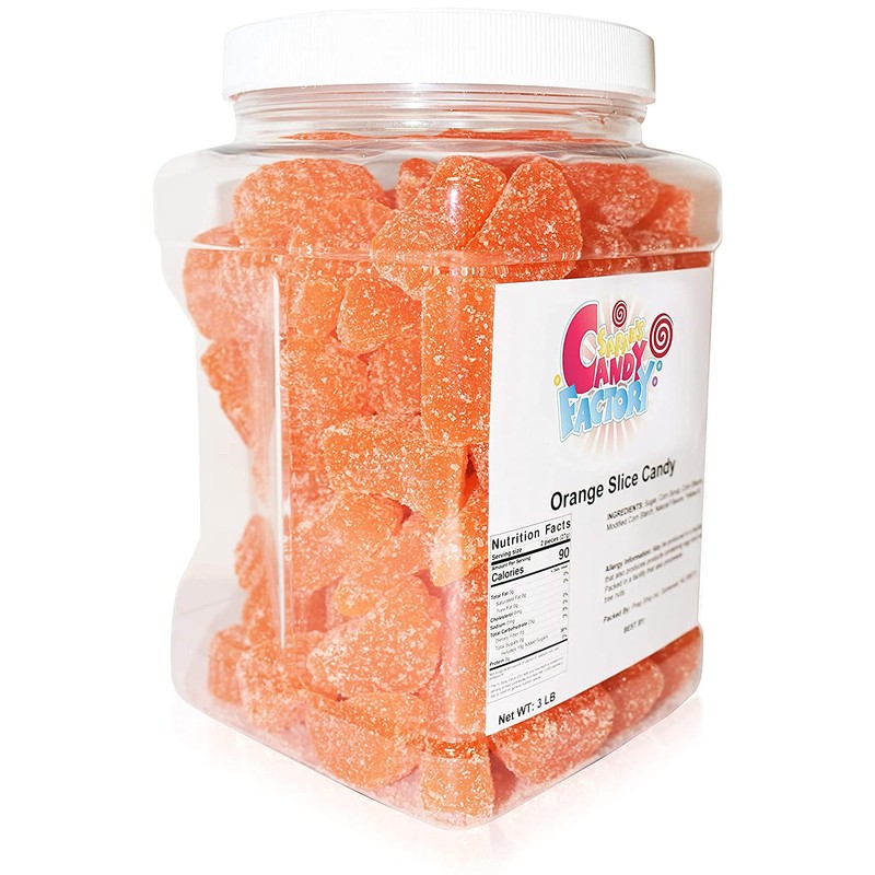 Sarah's Candy Factory Orange Slice Candy (3 Lbs in Jar)