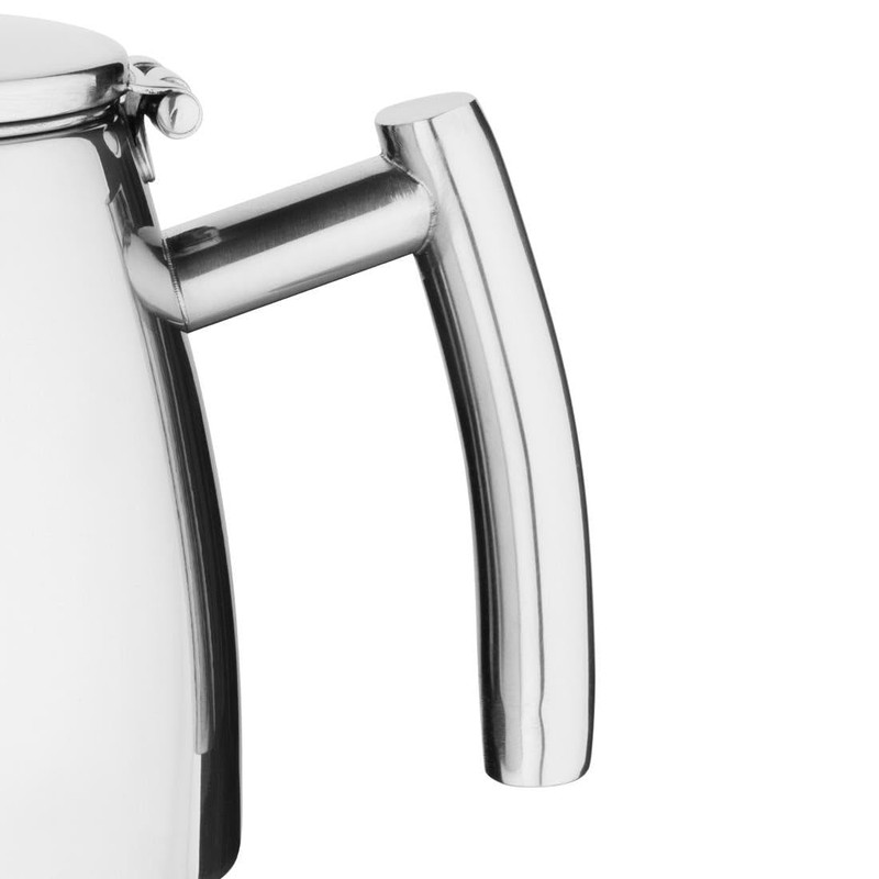 Olympia Conical Insulated Teapot with Filter St/St - 350ml, Silver