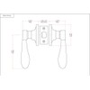 Designers Impressions Kingston Design Oil Rubbed Bronze Passage Door Lever