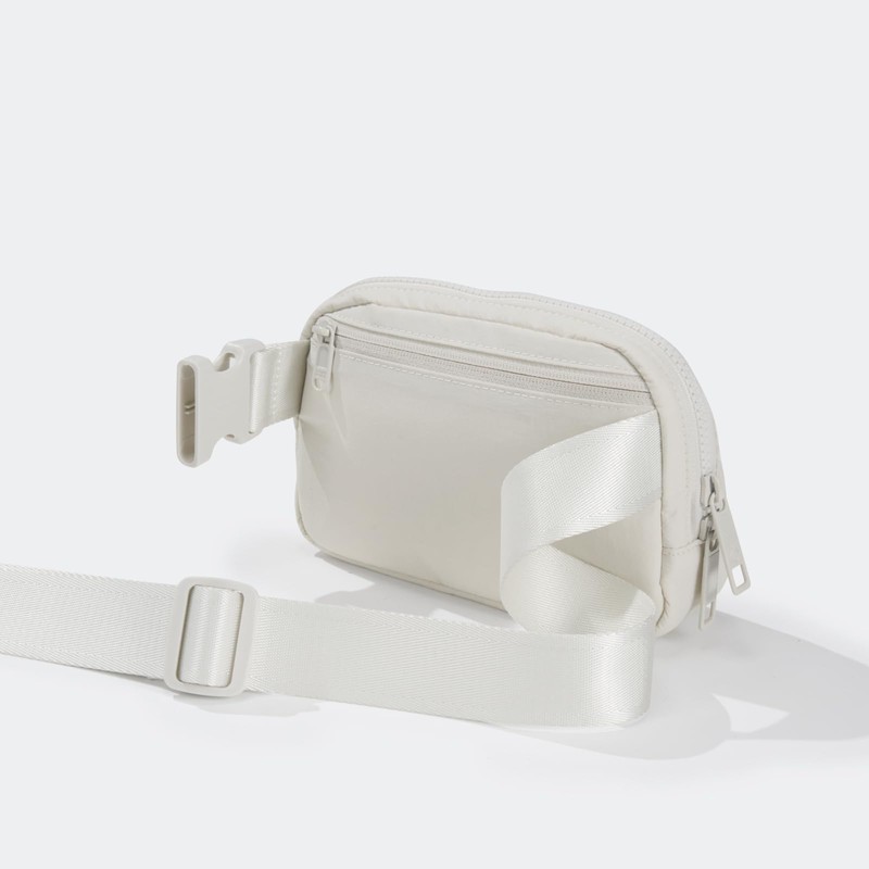 Pander Double Zipper Fanny Pack Nylon Everywhere Belt Bag, Fashion