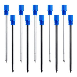 10 Pieces 0.7mm Blue Ink Pens Refills for Smooth Writing Replaceable Ballpoint Pen Refills for Metal Diamond Crystal Ballpoint Pens