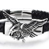 COOLSTEELANDBEYOND Rock Punk Stainless Steel Flying Eagle Men's ID Identification