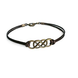 Double Infinity Bracelet Bronze for Men Women