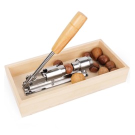 Pecan Nutcracker Tool, Manual Nutcracker, Walnut Tool Opener, Nut Cracker Nut Tongs, People Nutcracker Walnut, Size Adjustable, for Hazelnuts, Almond Walnuts, Brazil Nuts