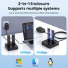 Dual Bay NVMe M.2 SSD Docking Station, USB 3.2 Gen2x2