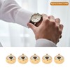 5 Pcs Professional Watch Crown Parts Gold Steel Wrist Watch