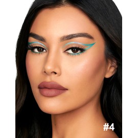Erinde Lápiz Delineador de Ojos en Gel Chameleon, Lápiz Delineador de Ojos en Gel Brillante que Cambia de Color, Altamente Pigmentado, Resistente al Agua y a Prueba de Manchas,#04