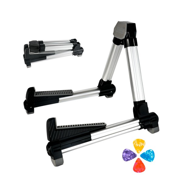 Neciuvy Guitar Stand,Aluminium Guitar Rack,A-Frame Folding Guitar Stands Floor for