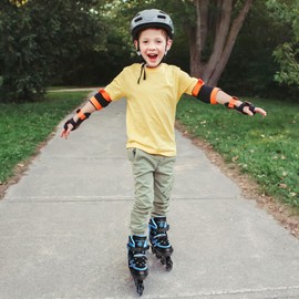 METROLLER Inline Skates for Girls Boys Ages 5-8 8-12 Adjustable Illuminating Wheels Inline Roller Skates for Youth Kids Outdoor Blades