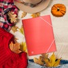 Oxford, A4 Plastic Case Binder, 30 Transparent Covers, Red