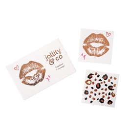 Jollity & Co Party Supplies | Femme Collection Temporary Tattoos | Great For Valentine's Day, Bachelorette And Leopard Parties, And Birthday Decorations | Paper, 2 Pack