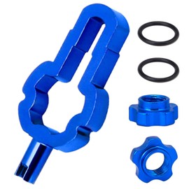 COLYUPO Valve Core Remover Tool with 2Pcs Bike Wheel Conversion Nut Multi-Function Bicycle Tire Valve Disassemble Tool for Schrader Presta Valve Core Nut