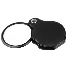 DFsucces Pocket Magnifying Glass Folding Lens Diameter 2.0 inches (50 mm) 5x Magnifying Glass Rotating Storage Handheld Magnifying Glass Magnifying Glass Rotating Storage Portable Convenient for