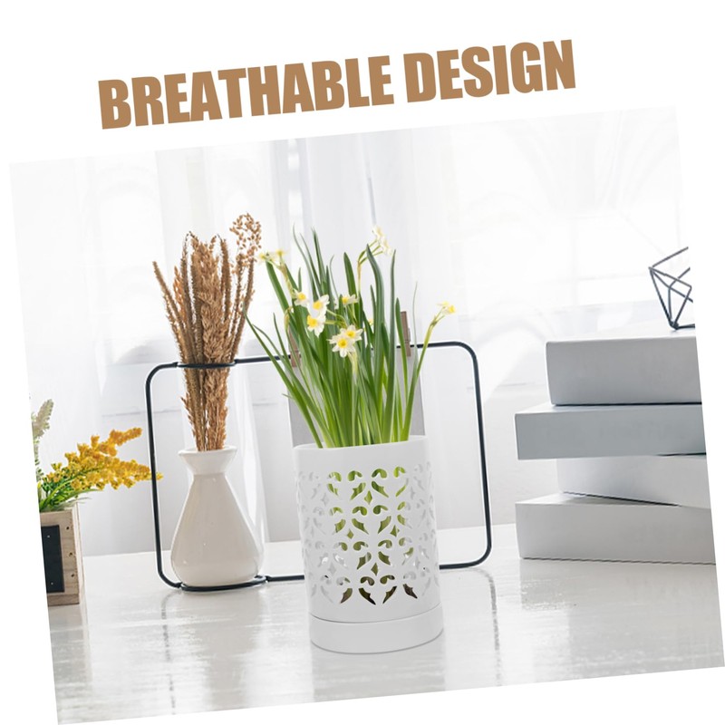 SUPVOX Orchid Pot with Holes Ceramic Orchid Planter for Use