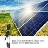 DC Solar Adapter 8mm Brass Connector Splitter Converter Cable for