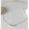 Annika Bella Beaded Necklace for Women, Length 16-18 Inches, Gold